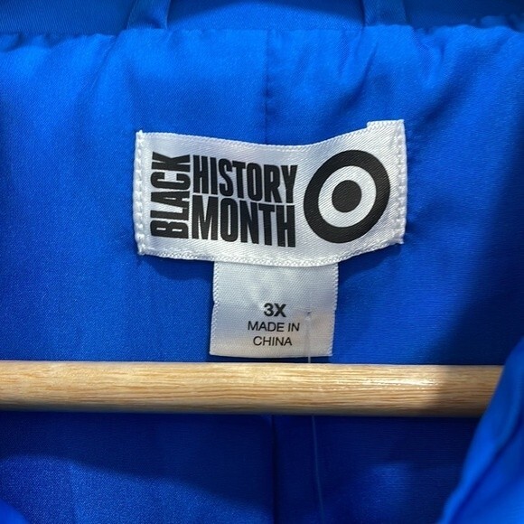 NEW Sammy B x Target Black History Month Blue Cropped Jacket Size 3X - Picture 4 of 10